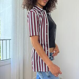 Vintage 90s Replay Striped Button-Up Shirt (S/M)
